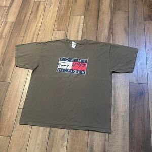 Vintage Tommy‎ Hilfiger Box Logo Tee Men's XL